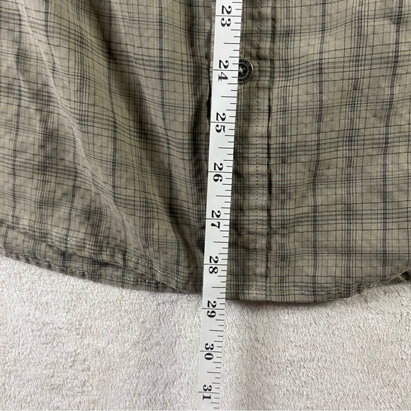 Columbia Omni-Shield Button Down Shirt Plaid Silver Buttons Zipper Pocket - Picture 7 of 9